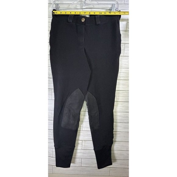 Tuff Rider Horseback Riding Equestrian Ribbed Knee Patch Breeches‎ Pants Gray - Picture 8 of 10